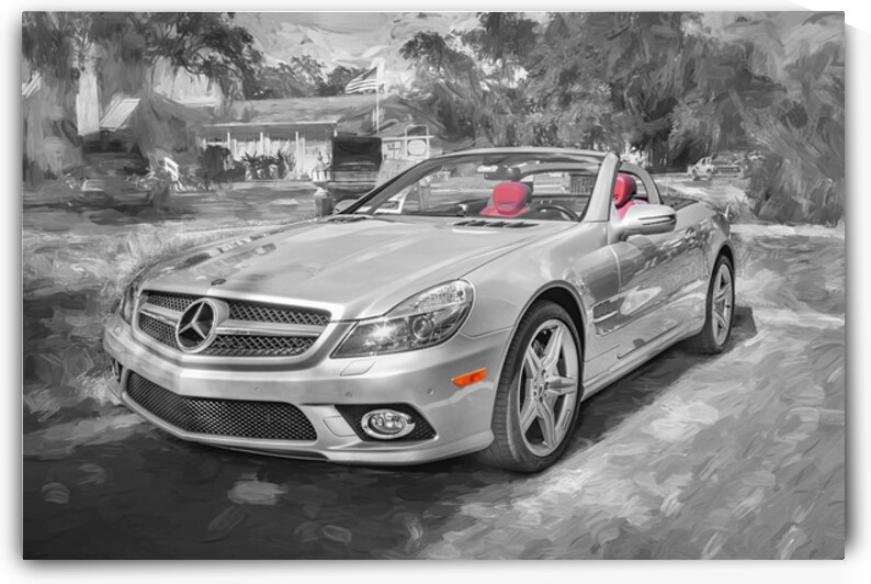 2009 Silver Mercedes Benz SL 550 Silver Arrow X1 7 by Rich Franco