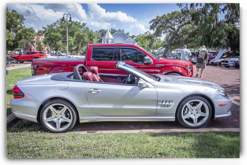 2009 Silver Mercedes Benz SL 550 Silver Arrow X1 8 by Rich Franco