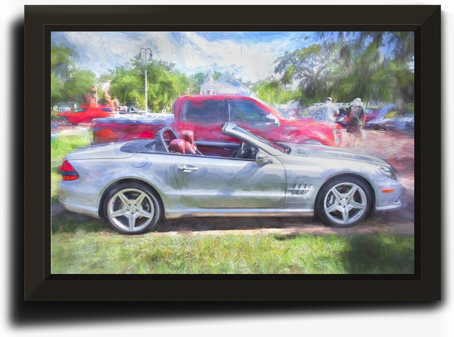 2009 Silver Mercedes Benz SL 550 Silver Arrow X1 9 by Rich Franco