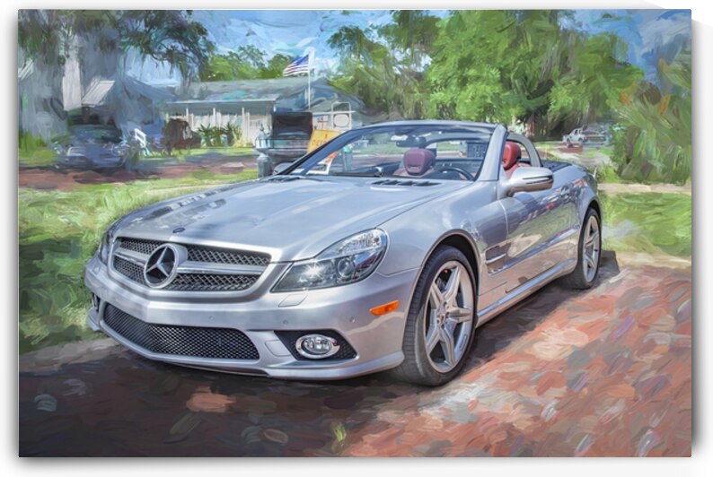 2009 Silver Mercedes Benz SL 550 Silver Arrow X1 11 by Rich Franco