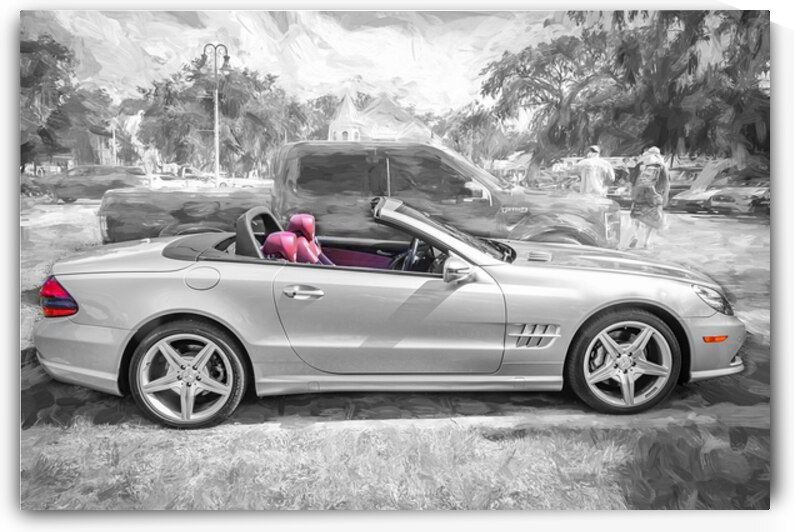 2009 Silver Mercedes Benz SL 550 Silver Arrow X1 12 by Rich Franco
