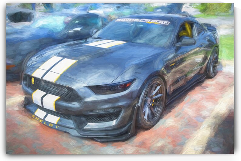 2016 Gray Ford Shelby Mustang GT350 X1 2 by Rich Franco