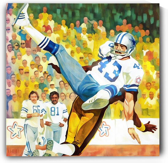 1976 Dallas Cowboys vs. Pittsburgh Steelers Art by Row One Brand