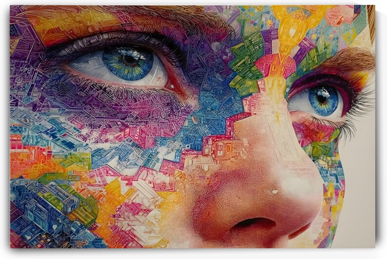 Cartografia Del Alma - Cartography Of The Soul - Surreal Portrait Art Prints by Savage Art Prints