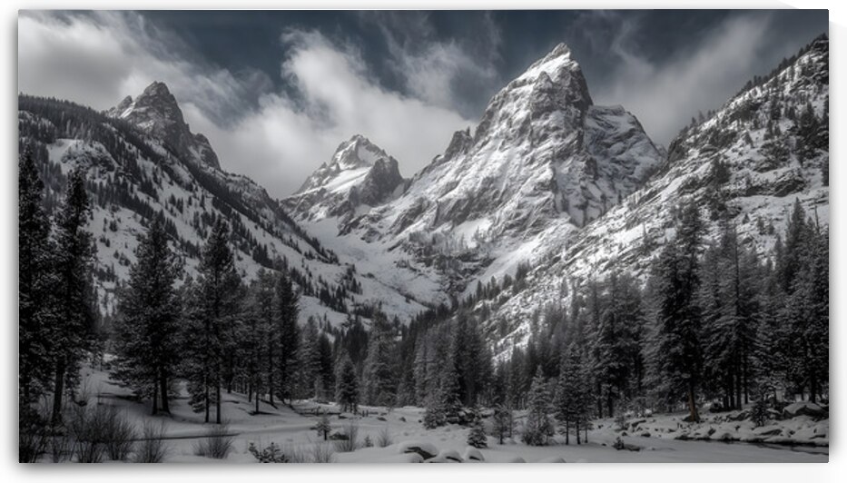 Where Giants Sleep - Mountain Landscape Art Prints by Savage Art Prints