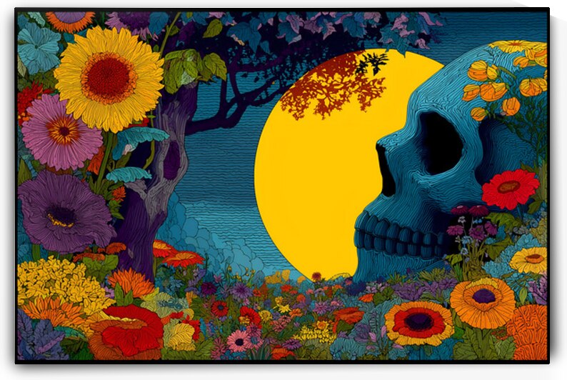 Life After Death - Pop Surreal Skull Art Prints by Savage Art Prints