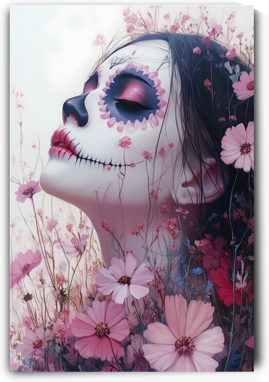 El Silencio De Los Muertos Bellos - The Silence Of The Beautiful Dead - Dia De Los Muertos Art Prints by Savage Art Prints