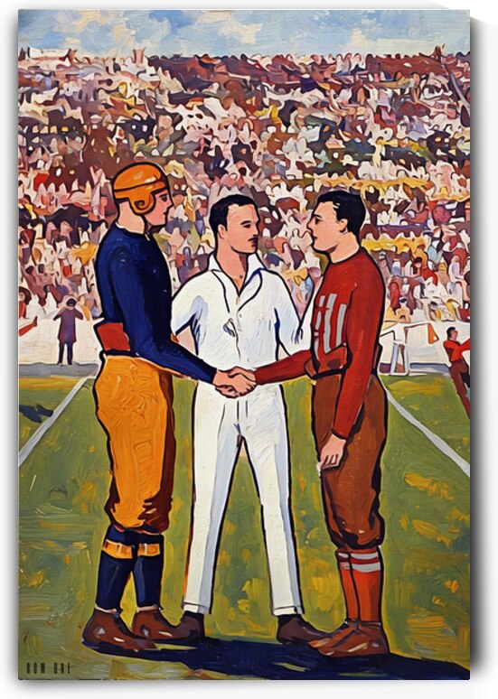 1919 Ohio State Michigan Football Handshake by Row One Brand