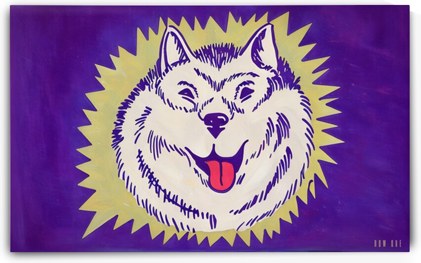 1957 Washington Husky Art by Row One Brand