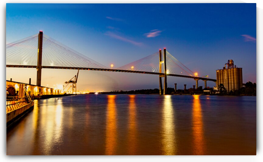 Savannah River Bridge Reflections by Norma Brandsberg Photography