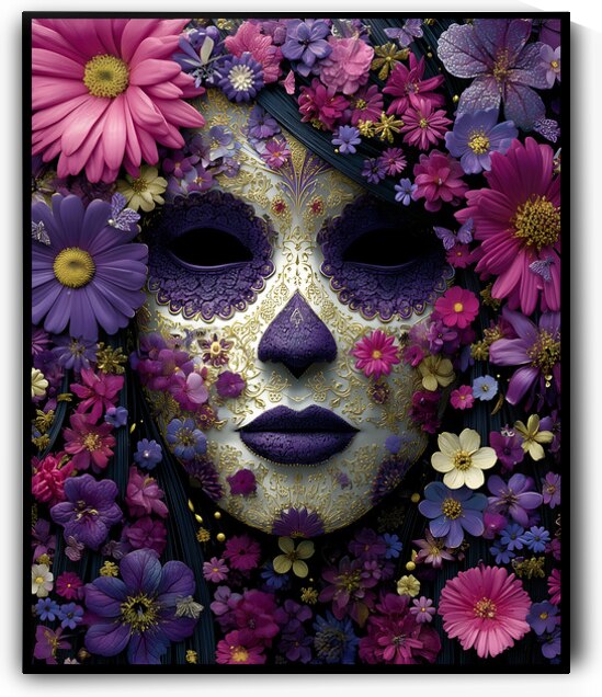 Silencio Floral - Floral Silence - Pop Surreal Floral Art Prints by Savage Art Prints