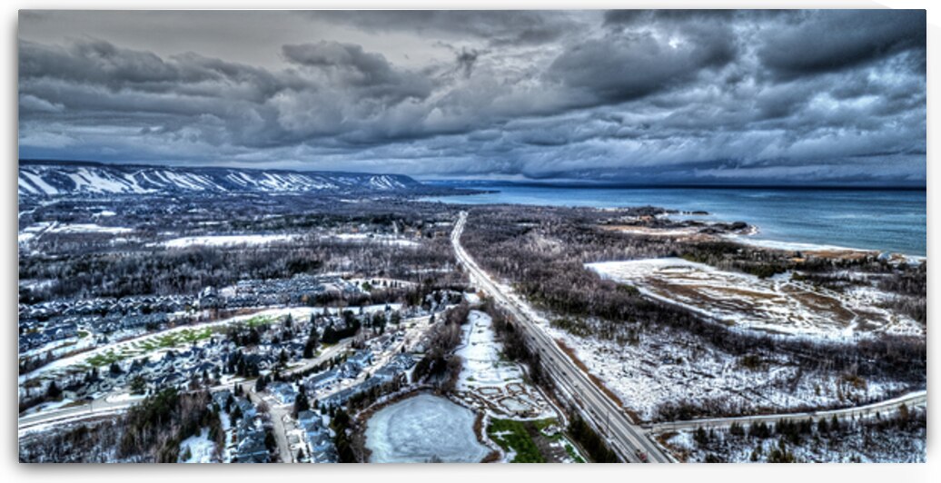 17 Georgian Bay Escarpment Storm by Eden Remme Watt