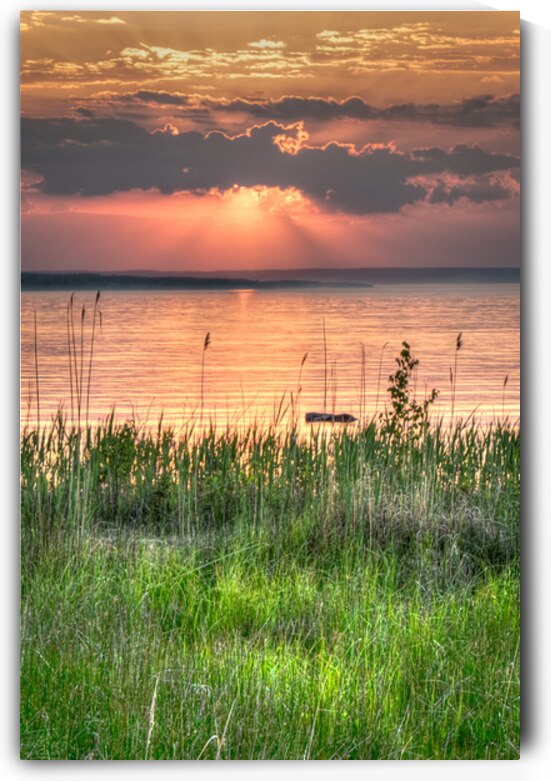 23 Sunset Drama On Georgian Bay   Portrait by Eden Remme Watt