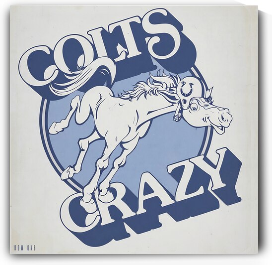1980s Baltimore Colts Art by Row One Brand