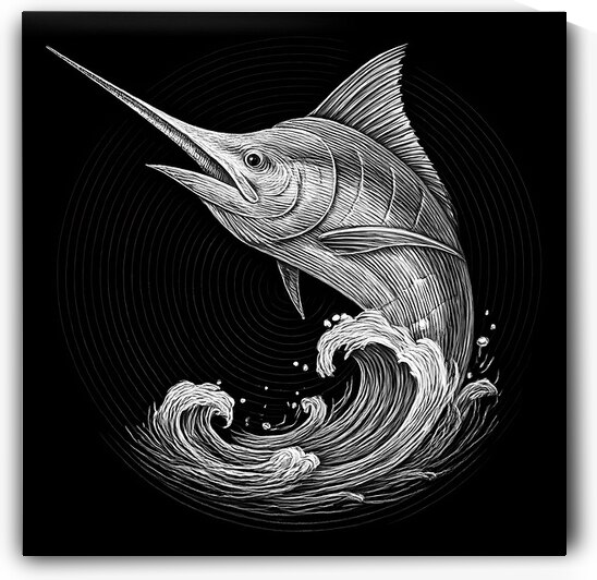  MARLIN IN MOTION Ref 250701A by Bruno Chamtyoo  Bruno s Arts Boutique 