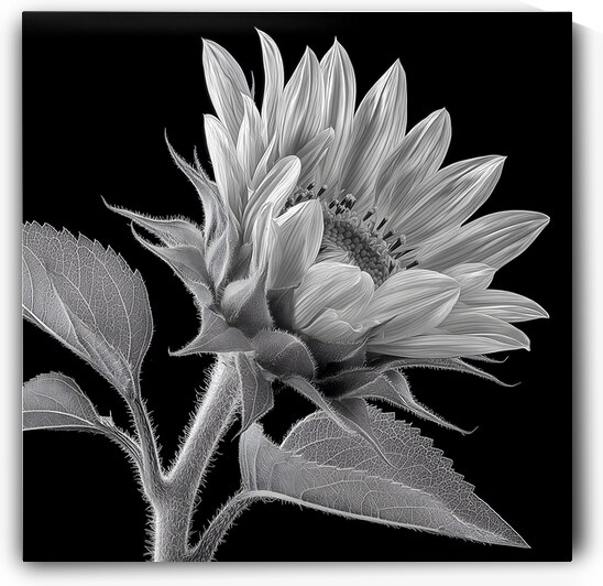 Sunflower Selfie 8 - Sunflower Portrait Art Prints by Savage Art Prints