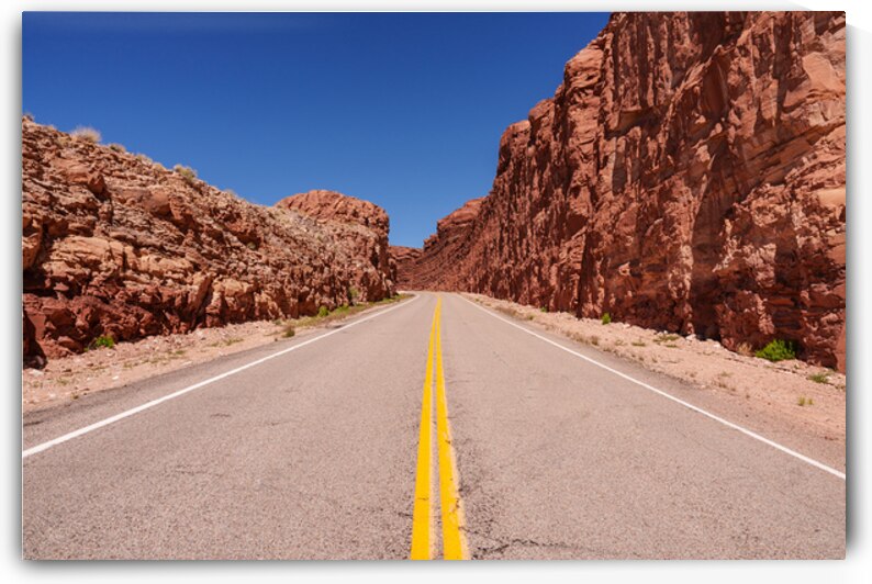Utah Road Through Red Cliffs by Jennifer White