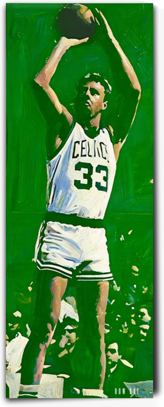 Larry Bird Celtics Painting by Row One Brand