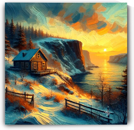 Cabin by the Cliffs  by Billy Wayne