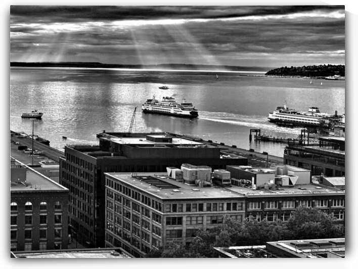  Colman Dock in Seattle  by Rik Katz