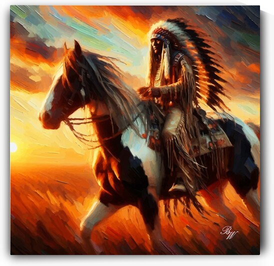 Warrior at Dusk by Billy Wayne