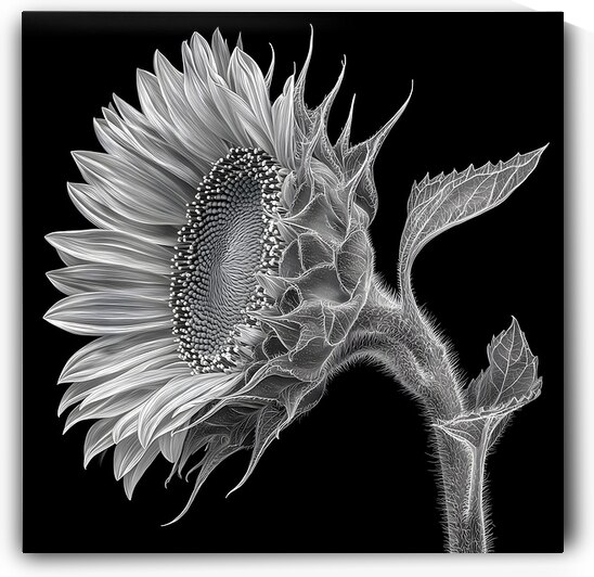 Sunflower Selfie 13 - Sunflower Portrait Art Prints by Savage Art Prints