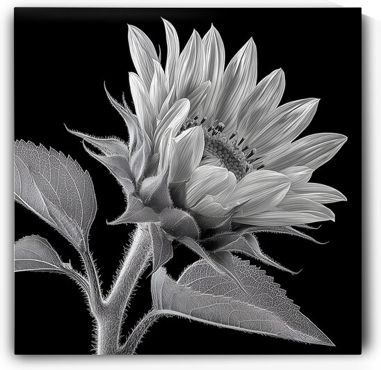 Sunflower Selfie 14 - Sunflower Portrait Art Prints by Savage Art Prints