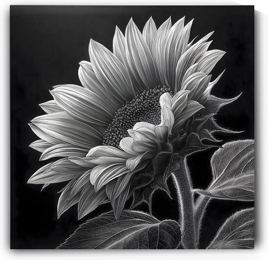 Sunflower Selfie 20 - Sunflower Portrait Art Prints by Savage Art Prints