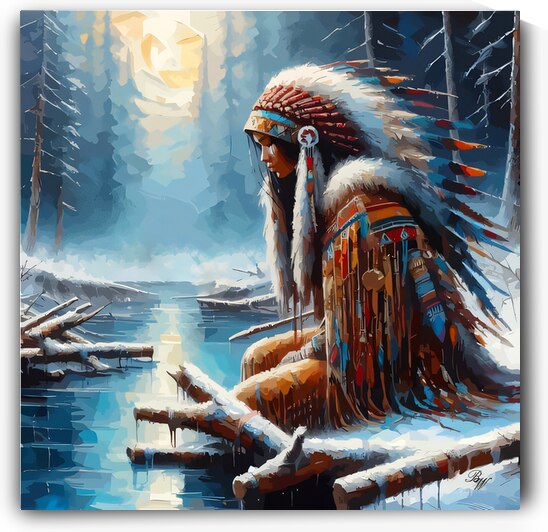 Lovely Native American Indian Woman 5 by Billy Wayne