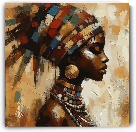 Native African Woman In Traditional Wear 3 by Billy Wayne