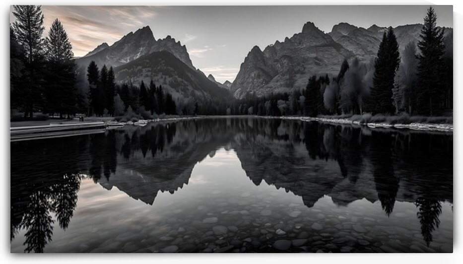 Rorschach Sunset - Modern Sunset Landscape Art Prints by Savage Art Prints