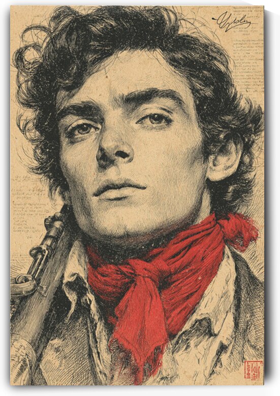 talilot An illustrated vintage style portrait of by Talya Lotan