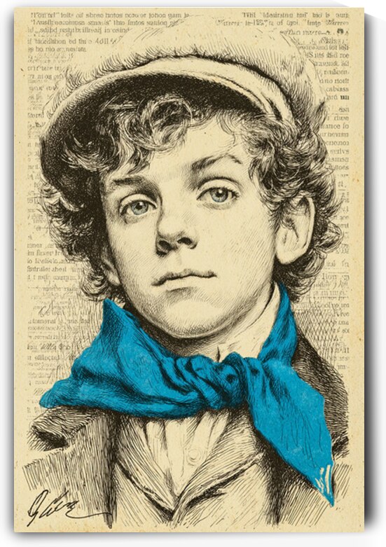 talilot A vintage style illustrated portrait of a by Talya Lotan