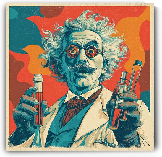 talilot A Victorian mad scientist with wild hair by Talya Lotan