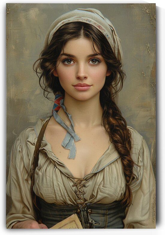 talilot An illustrated vintage style portrait of by Talya Lotan