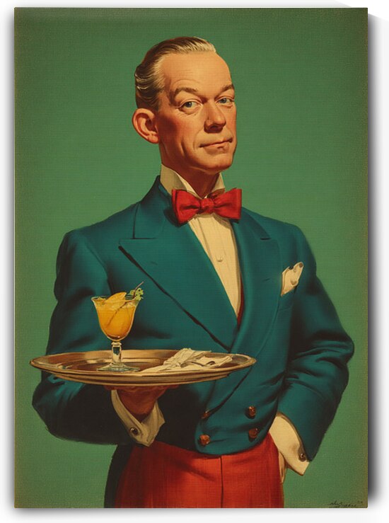 talilot a pmpous butler with a haughty look   ar by Talya Lotan