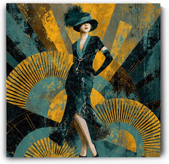 talilot A 1920s British socialite in a glamorous by Talya Lotan