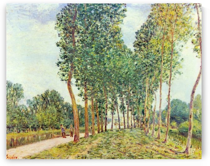 Banks of the Loing in Moret by Sisley