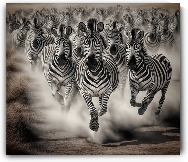 THE THUNDERING HERD B&W by Digicam