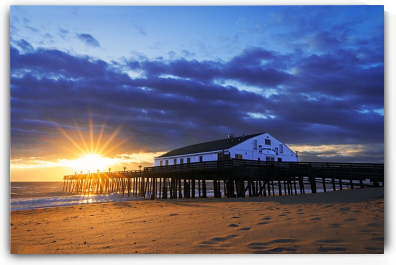 Sunrise at the Kitty Hawk Pier by Andy Crawford