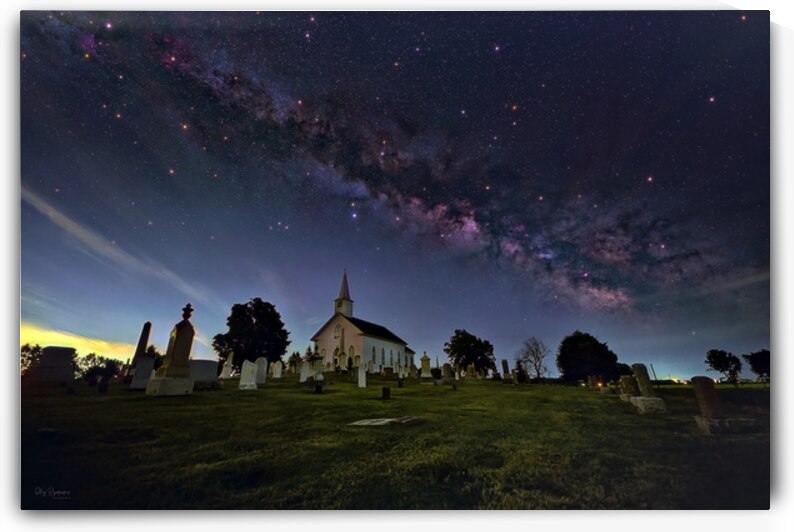Milky Way over St. Andrews Church by Oleg Rumiancev