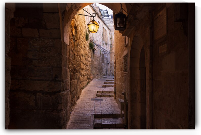 Israel Jerusalem Old City Jewish quarter and historic center near Jaffa Gate by Elijah Lovkoff
