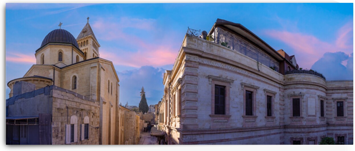 Israel Jerusalem Old City Christian and Jewish quarter near Holy Sepulchre church and Western Wall by Elijah Lovkoff