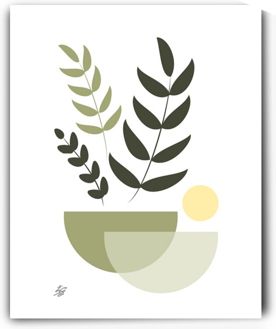 Minimalist Botanical Leaf Boho Style by Liz Cereby