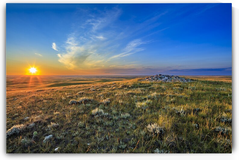 Medicine Wheel Solstice Sunset by Images West Canada