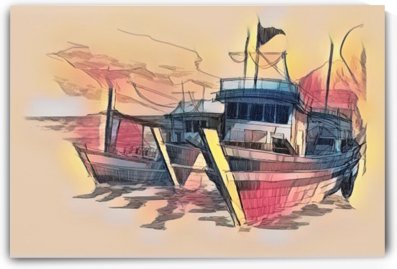 Coastal Sketch Vessels   GIA2501 0481 WAT by JordiCarrio