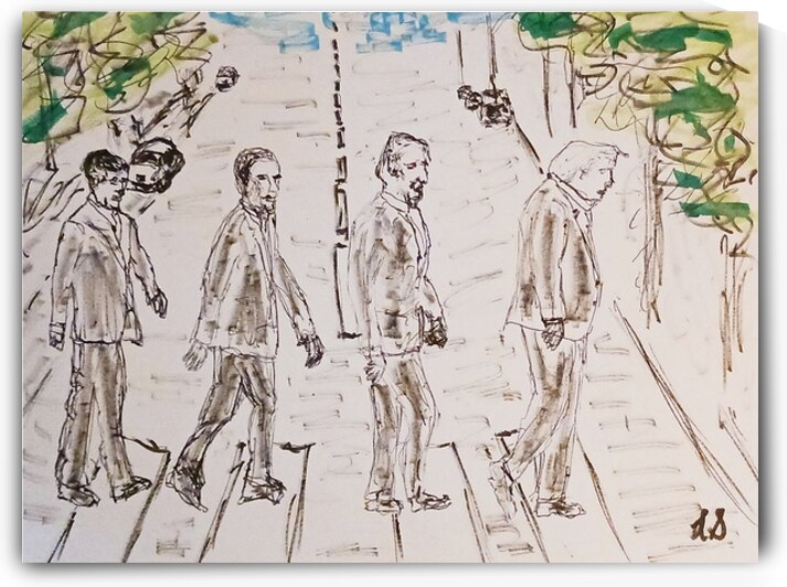 1752679038441 fde6105d 5817 42c1 8aa3 179f5582fc7 Presidents walking on Abbey Road by Lawrence Silver Art