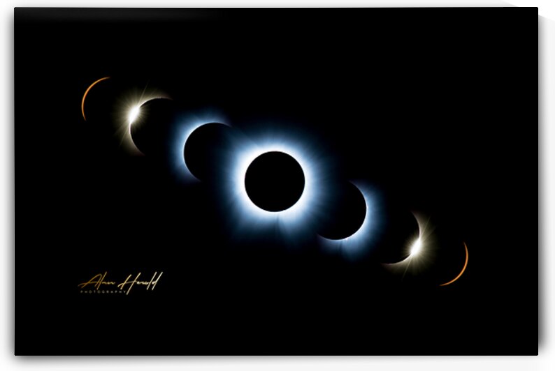 Solar Eclipse Montage 2024 by Alan Herold Photography