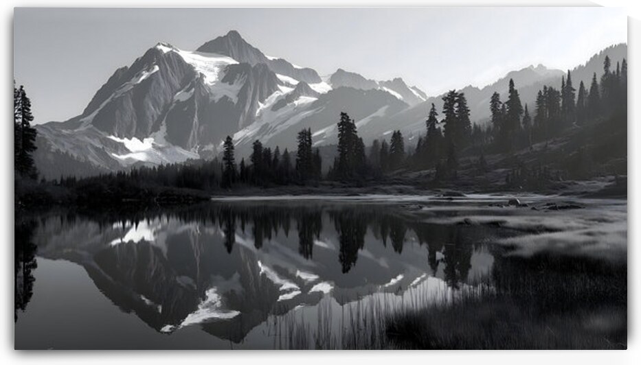 Where Giants Sleep - Mountain Landscape Art Prints by Savage Art Prints
