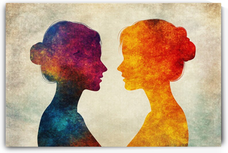 Encounter Of Souls: Colorful Dialogue | Limited Edition | Personalizable by AtooArt